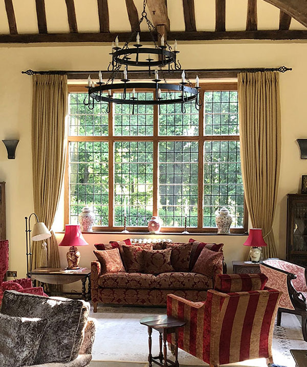 Dating back to 15th century, this home features our Shepherd's Crook chandelier