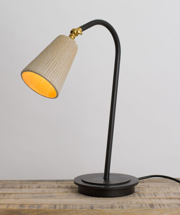 Oxspring - radial - wrought iron table lamp