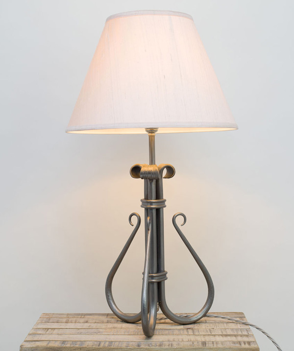 Shepherd's Crook - wrought iron table lamp