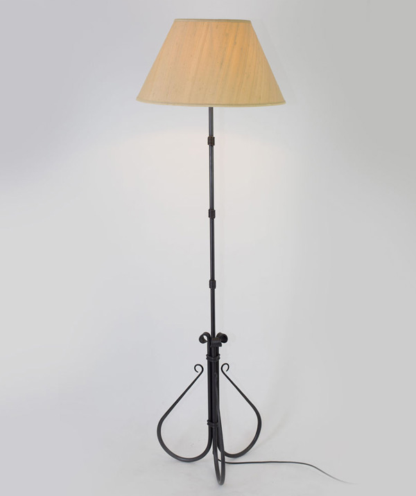 Shepherd's Crook - wrought iron standard lamp