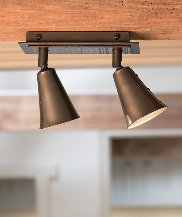 Illions double - wrought iron spotlight