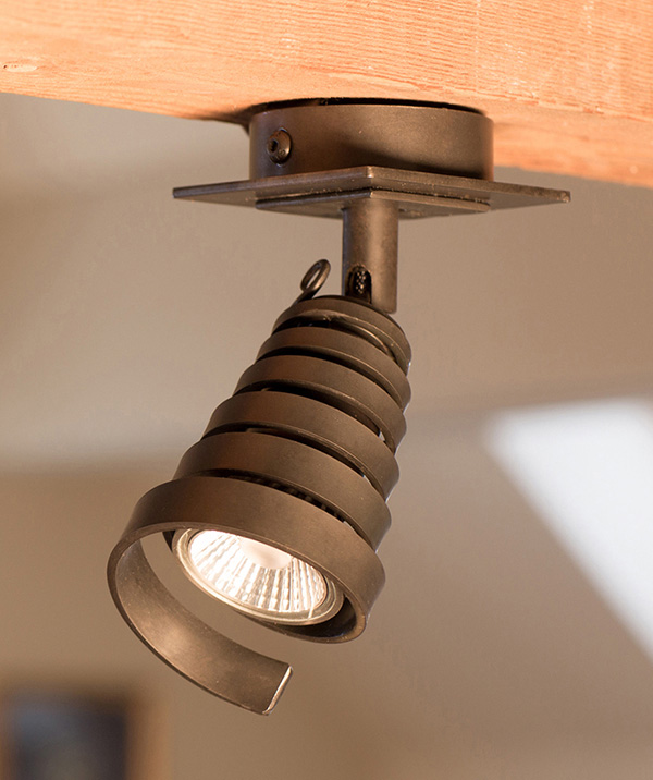 Bretton single - wrought iron spotlight