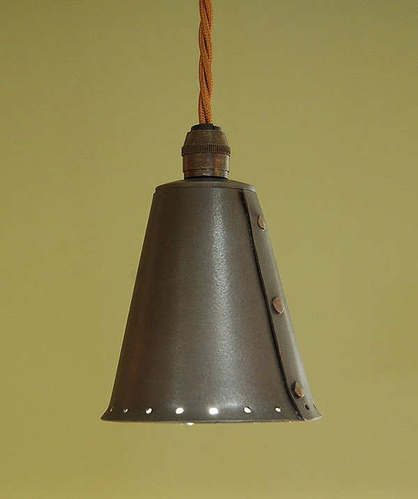 Wrought iron spotlight pendant 1-light