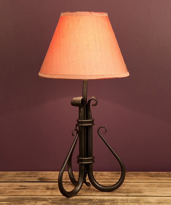 Shepherd's Crook tiny - wrought iron table lamp