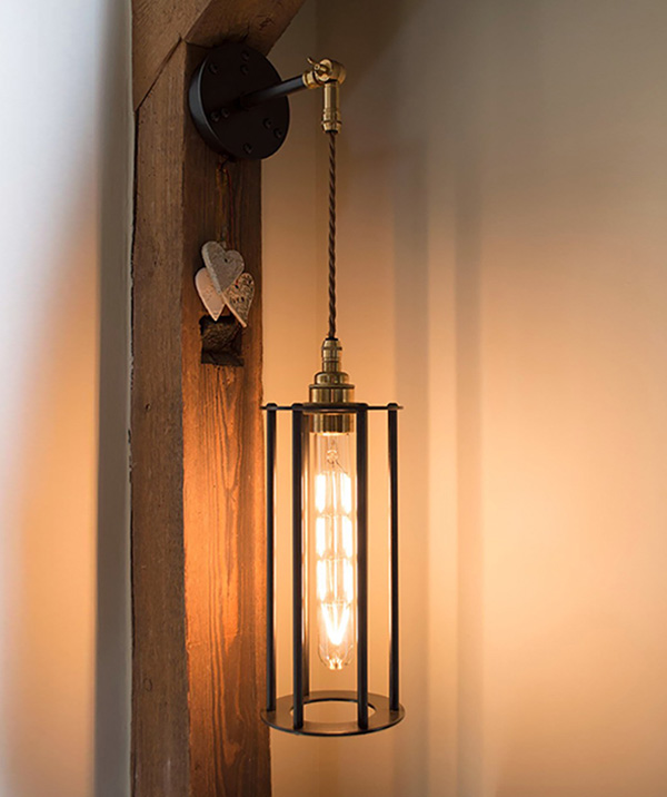 Stocksmoor - wrought iron wall light