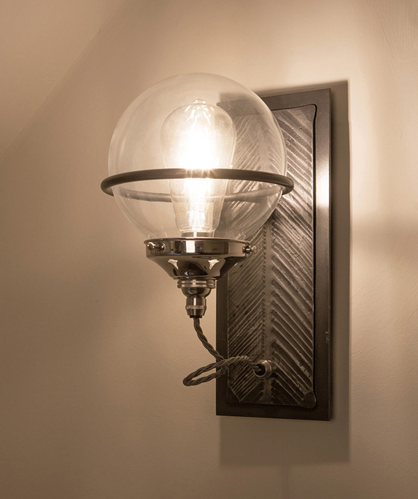 Wilshaw - wrought iron wall light