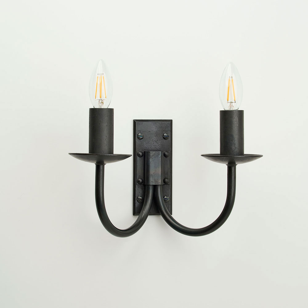 Dunford single - wrought iron wall light