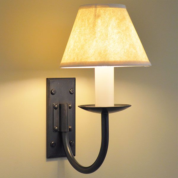 Dunford single - wrought iron wall light