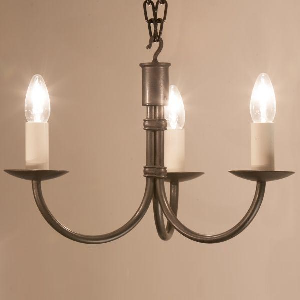 Hartcliff tiny 3-light - wrought iron pendant light