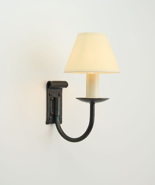 Emley single - wrought iron wall light