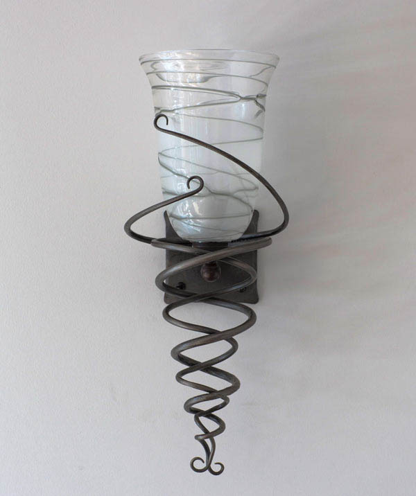 Maythorne Hand-Forged Wrought Iron Wall Light