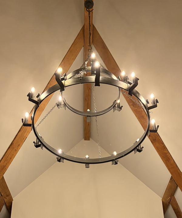 Midhope - wrought iron chandelier - larger sizes
