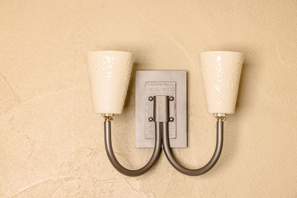 Mickleden Wall light and Ceramic Shade