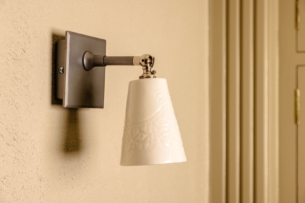 Flockton Wall Light and Ceramic Shade