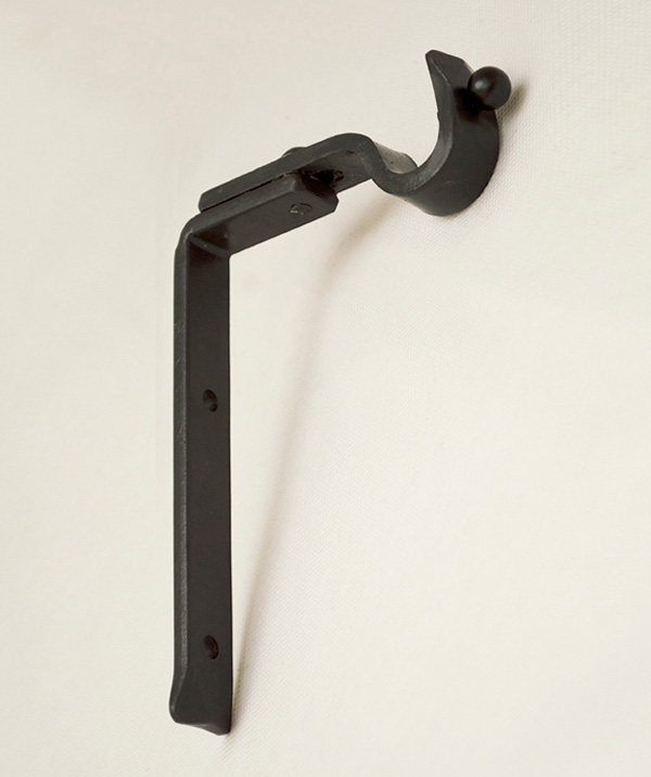 16mm Wrought Iron Curtain Poles, Extendable Brackets For Curtain Pole