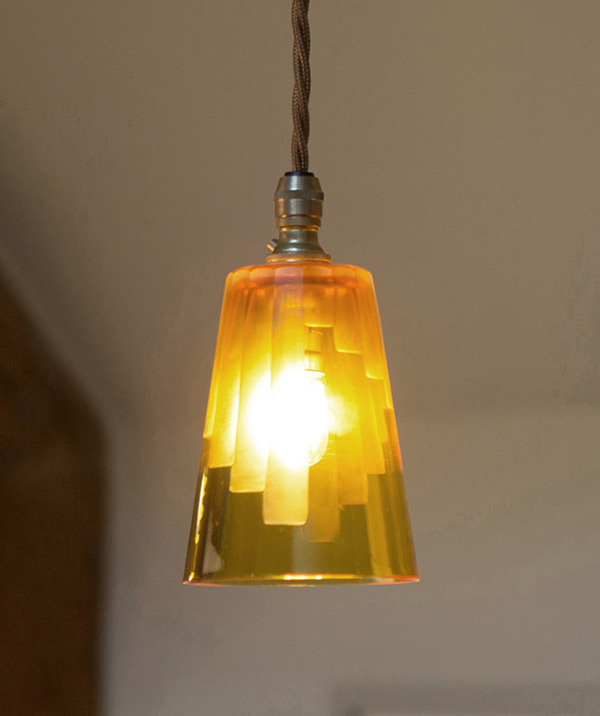 Cobcar single - cut glass pendant light