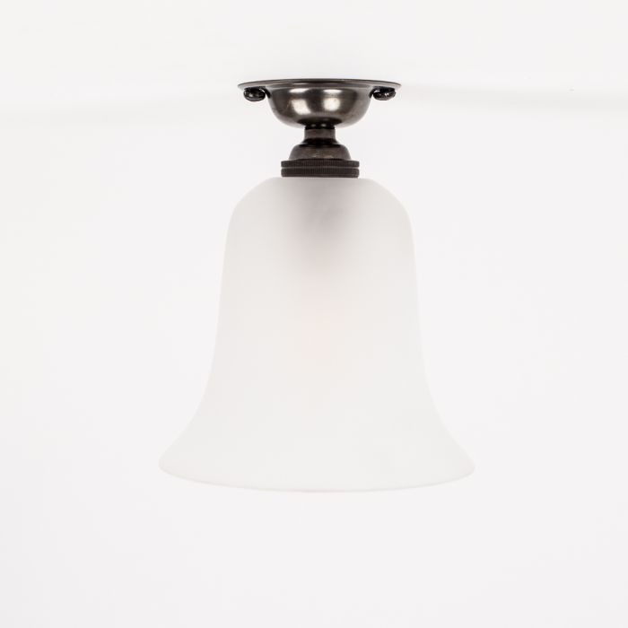 Bell jar semi on sale flush ceiling light