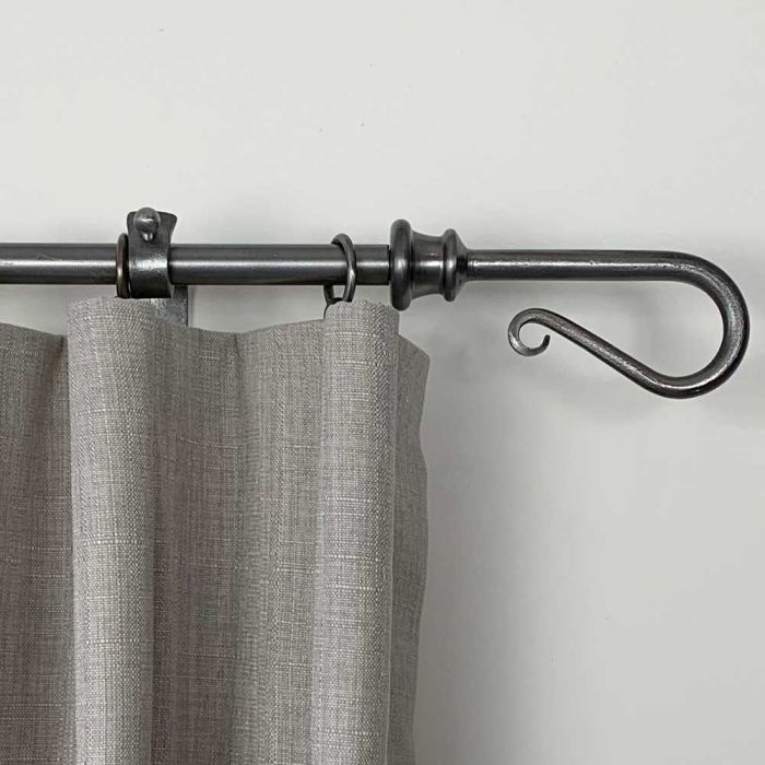 Shepherds Crook Wrought Iron Curtain Pole Finial 16mm Poles Shepherds Crook Wrought Iron Curtain, Iron Curtain Pole Uk