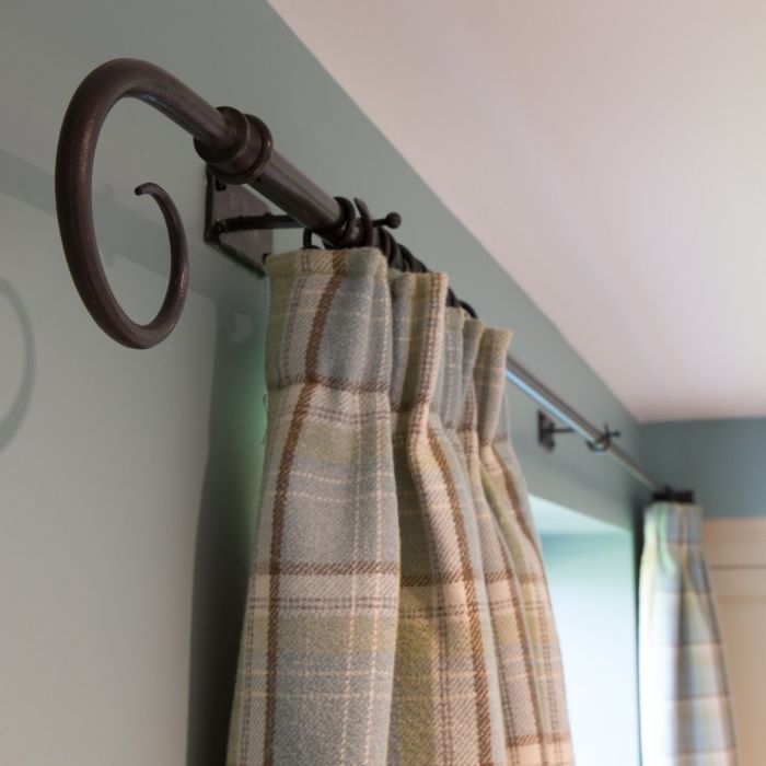 Curtain Poles With One Decorative, 2m Long Shower Curtain Uk