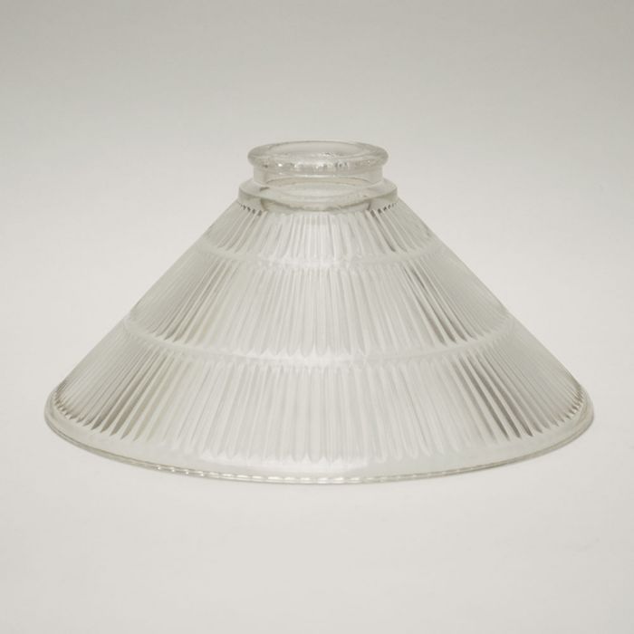 Clear Prismatic Coolie Glass Shade, How Do You Measure A Coolie Lampshade