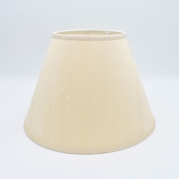 Dupion Silk Lampshade In Ivory 355mm, Silk Table Lamp Shades Uk
