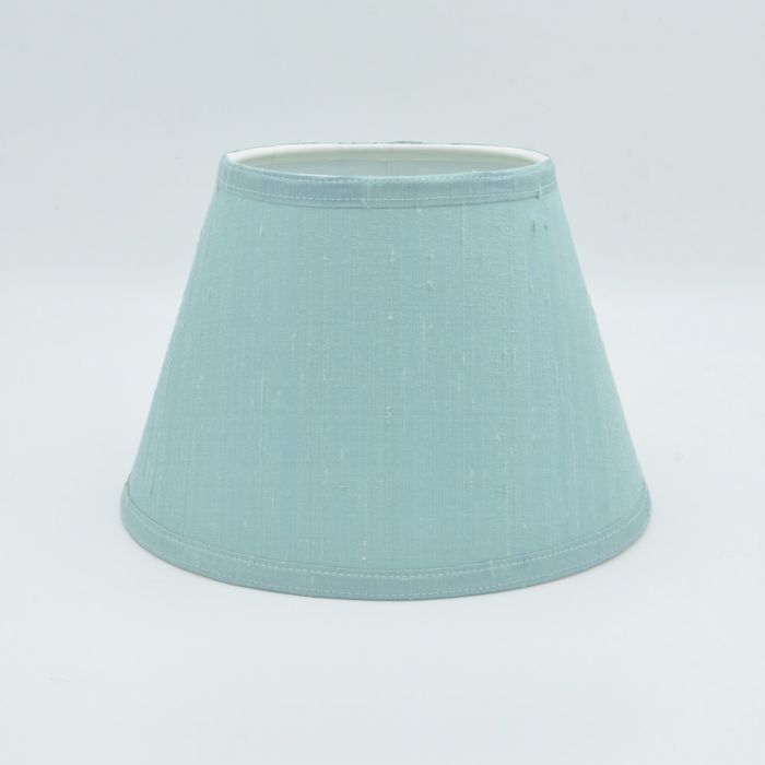 Dupion Silk Lampshade In Duck Egg, Duck Egg Blue Table Lamp Shades Uk