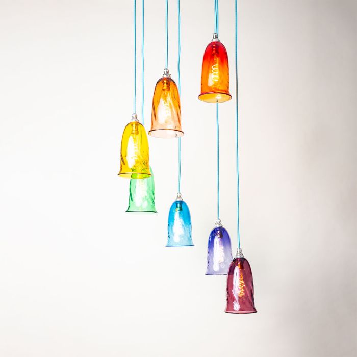 Colourful discount pendant lights
