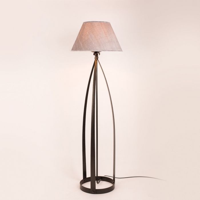 Mitre Wrought Iron Standard Lamp, Black Modern Farmhouse Floor Lamp Philippines