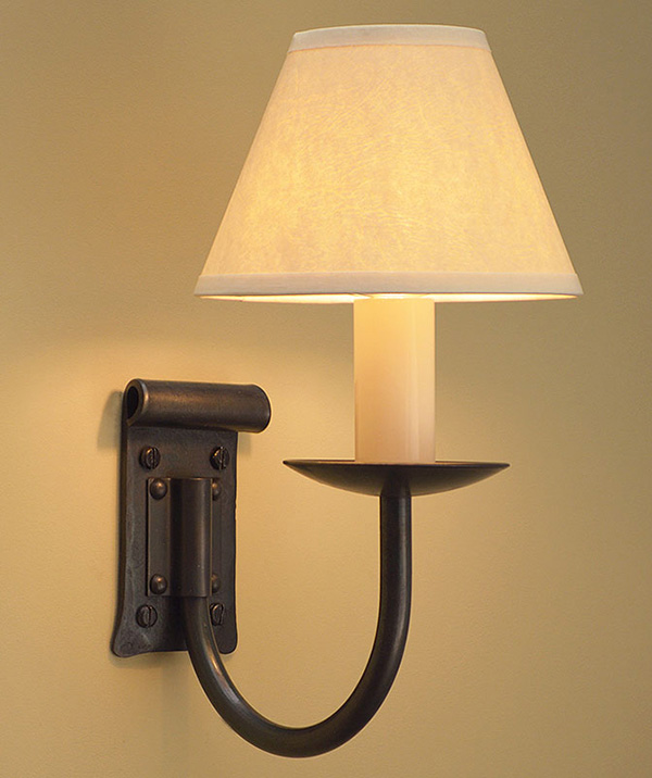 Emley single - wrought iron wall light