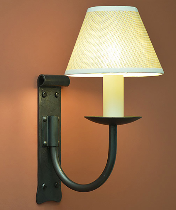 Swaine single - wrought iron wall light