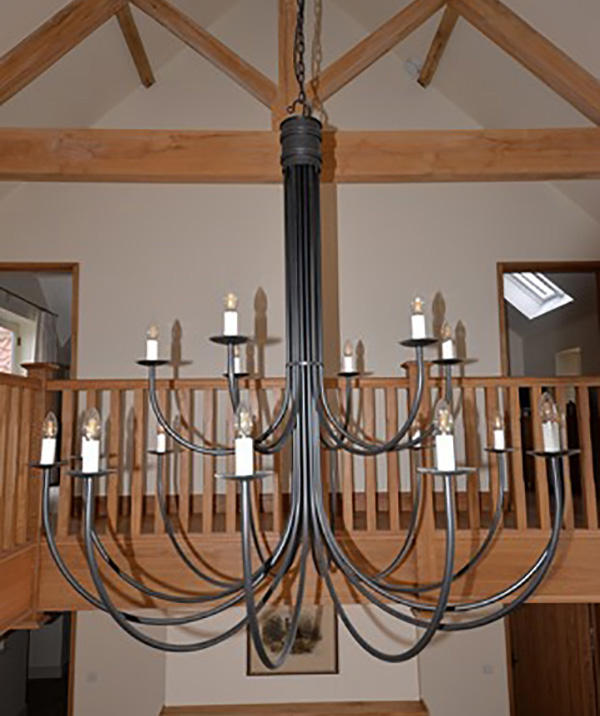 Karen's magnificent Hartcliff chandelier