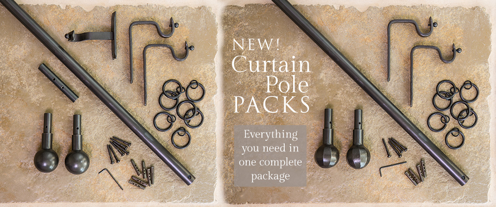 Introducing a new quicker way to buy our Nigel Tyas Ironwork traditional handmade curtain poles