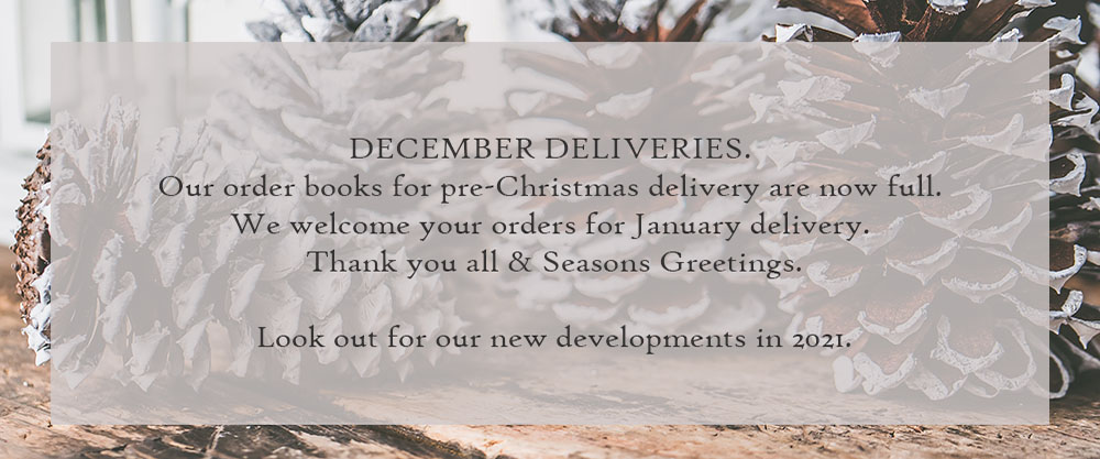 Update on December deliveries - Christmas & Covid-19