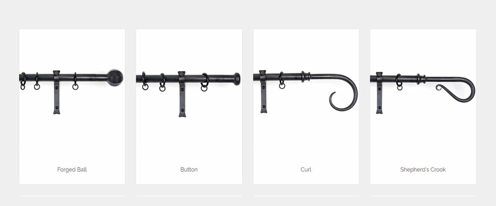 Elevate Your Interior Design with Made-to-Measure Forged Steel Curtain Poles