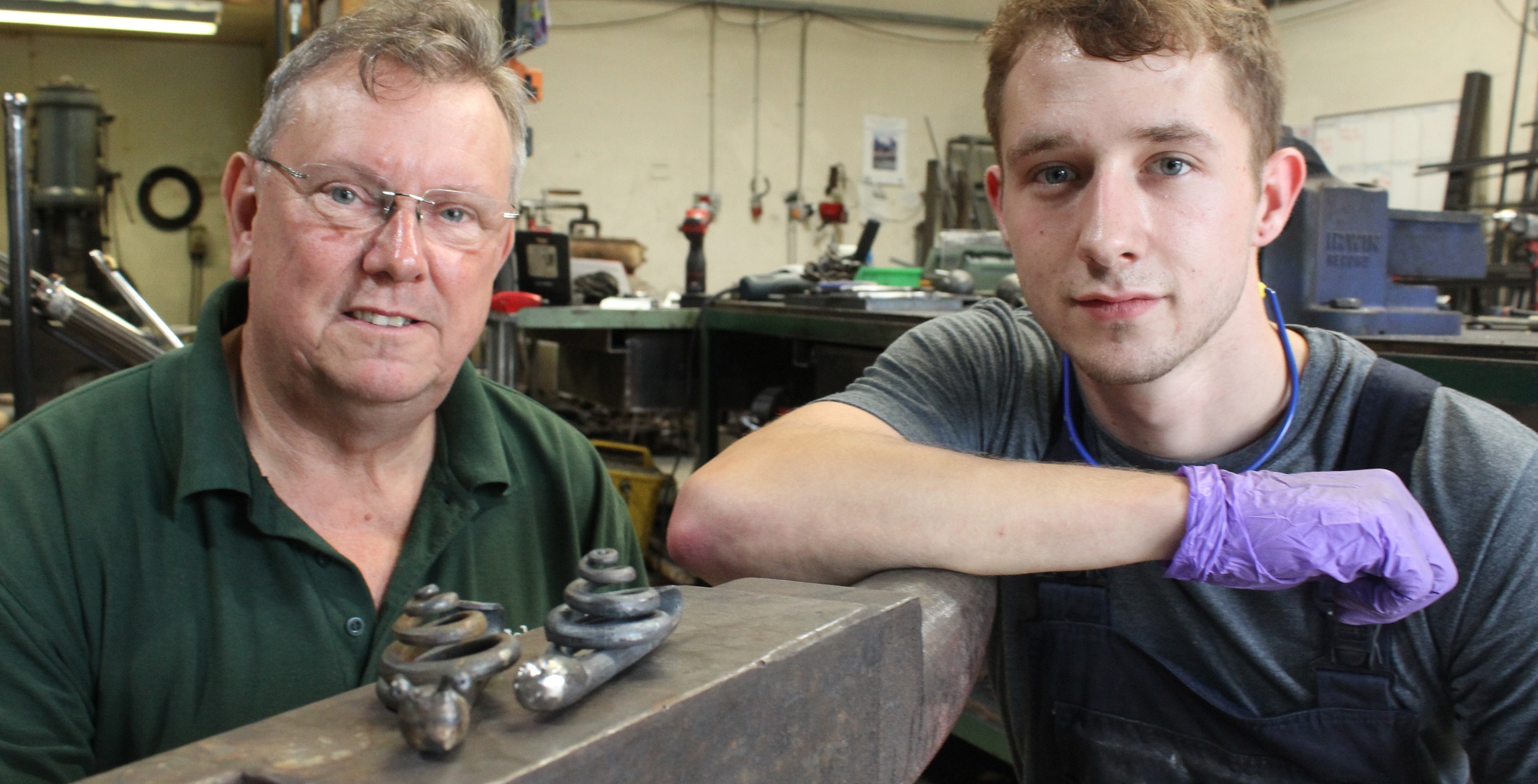 Press release - Blacksmith apprentice makes fast work of handmade steel snails