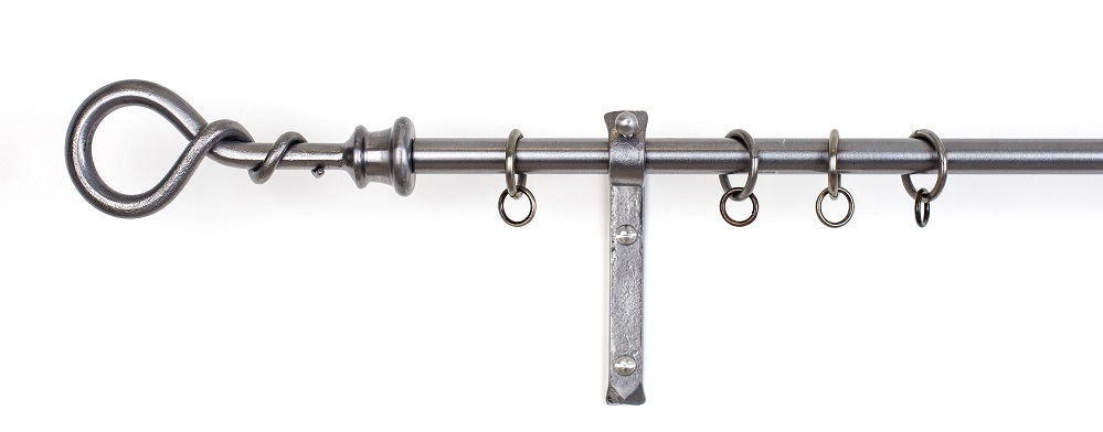 Rat tail finial made to measure curtain pole 16mm
