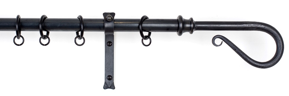 22mm made to measure shepherds crook curtain pole