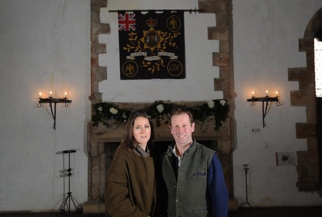 The Orde-Powletts inside Bolton Castle