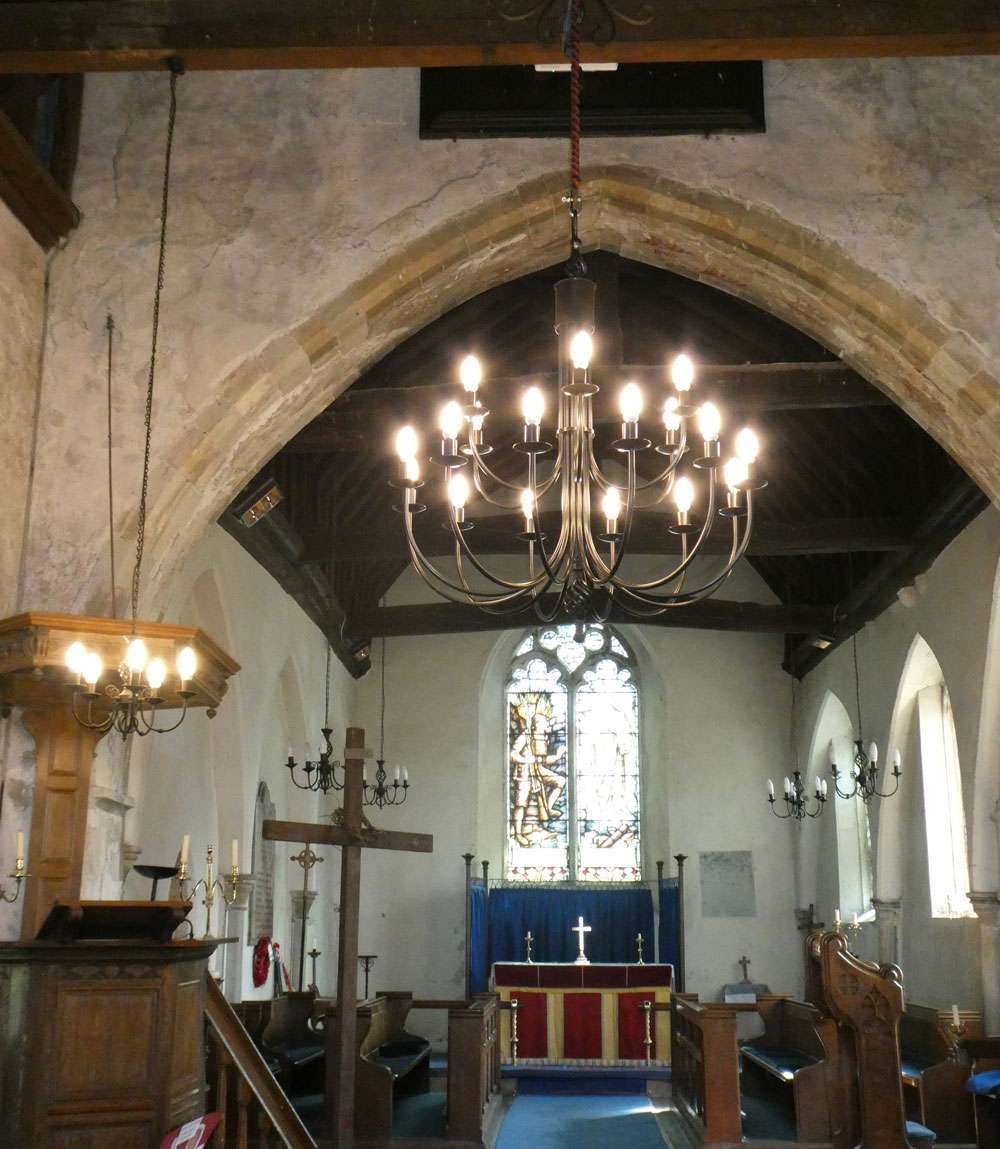 Lower Halstow - St Margaret's magnificent chandelier