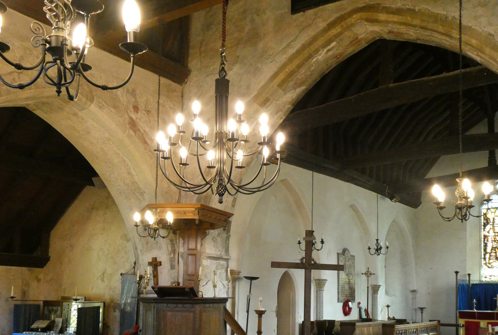 Lower Halstow - St Margaret's magnificent chandelier