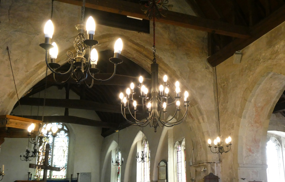 Lower Halstow - St Margaret's magnificent chandelier