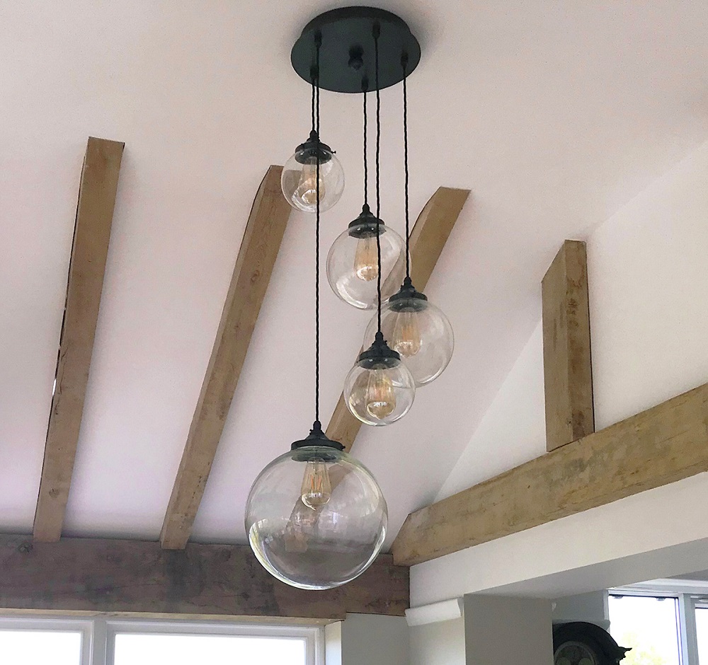 Light fittings best sale for sloping ceilings