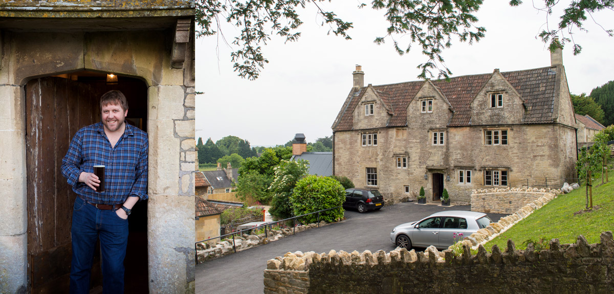 Lighting up the Packhorse Pub in Somerset