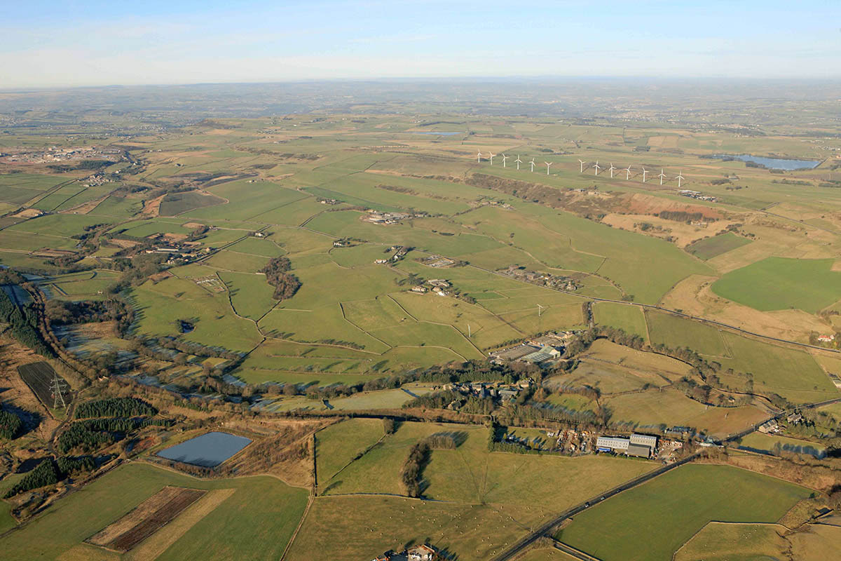 landscape over Bullhouse Mill