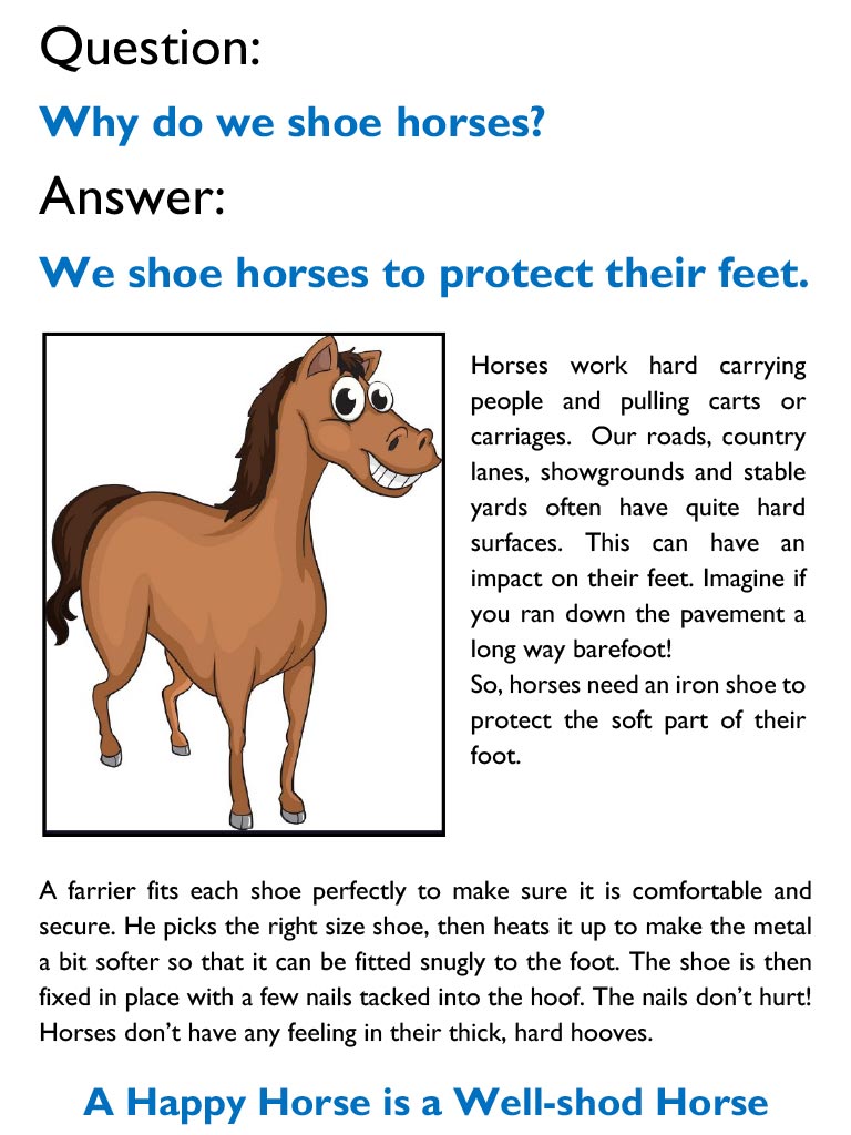 Penistone Show - why do we shoe horses