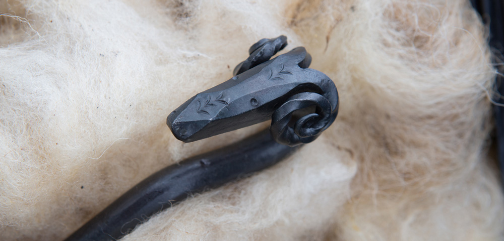 ramshead wrought iron poker ramshead wrought iron poker