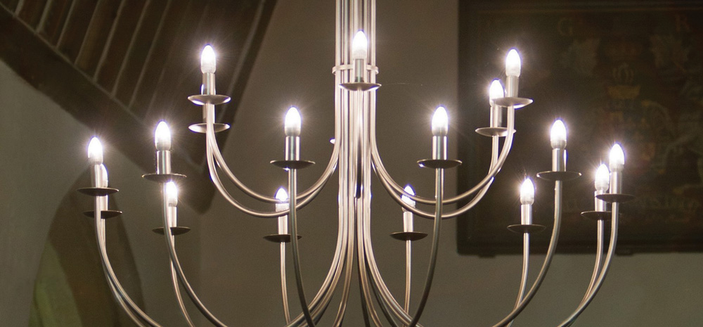 Hartcliff wrought iron chandeliers