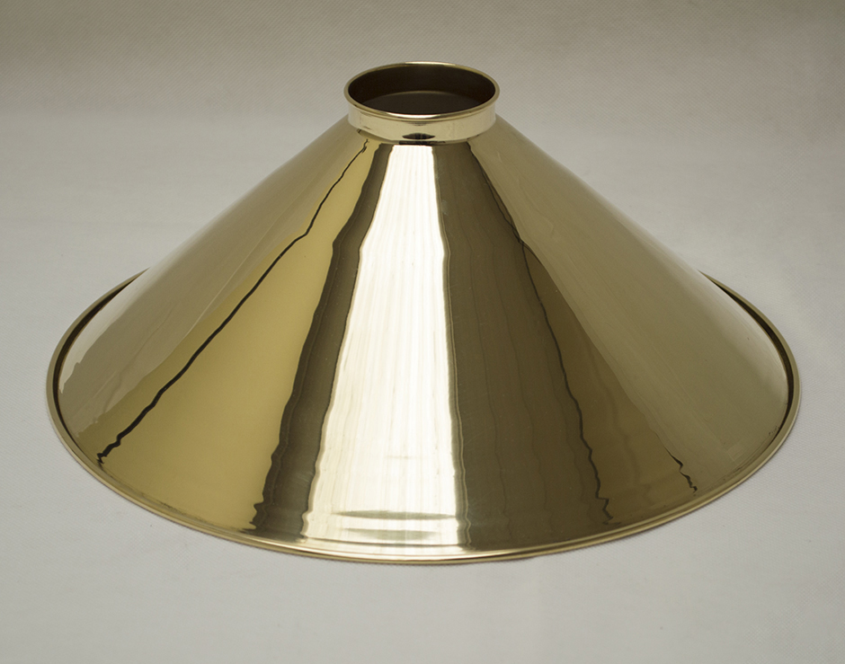 Handspun Brass Coolie Shade