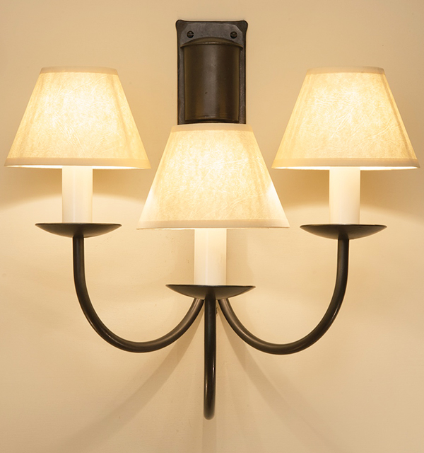 Wharncliffe 3 Light Wrought Iron Wall