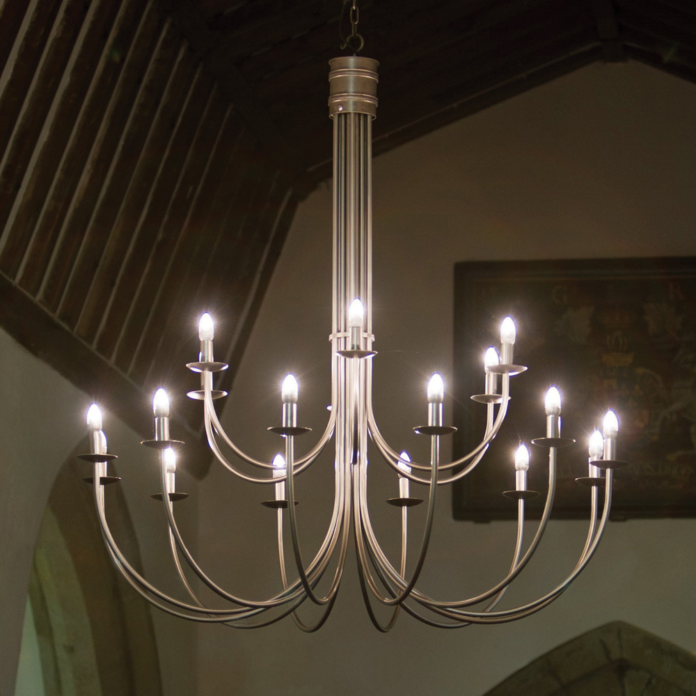 Hartcliff Larger Sizes Wrought Iron Chandelier Hartcliff 18 Light Two Tier Wrought Iron Chandelier 1600mm Diameter In